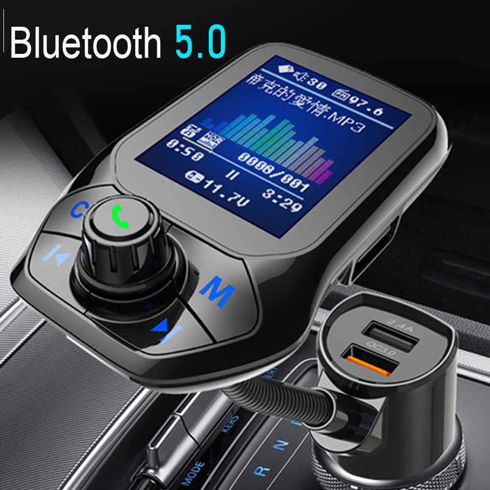 Car Charger MP3 Music Player Bluetooth 5 receiver FM transmitter Dual USB QC3.0 Charge U disk / TF Card lossless Music, Black
Car Charger MP3 Music Player Bluetooth 5 receiver FM transmitter Dual USB QC3.0 Charge U disk / TF Card lossless Music, Black
