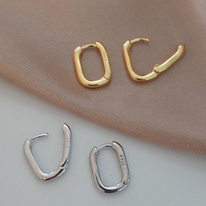 Hoop & Huggie Binmonray 925 Sterling Silver Glossy Metal Geometric Ear Buckle For Women Elegant Minimalist Earrings Girl Party Jewel
Hoop & Huggie Binmonray 925 Sterling Silver Glossy Metal Geometric Ear Buckle For Women Elegant Minimalist Earrings Girl Party Jewel