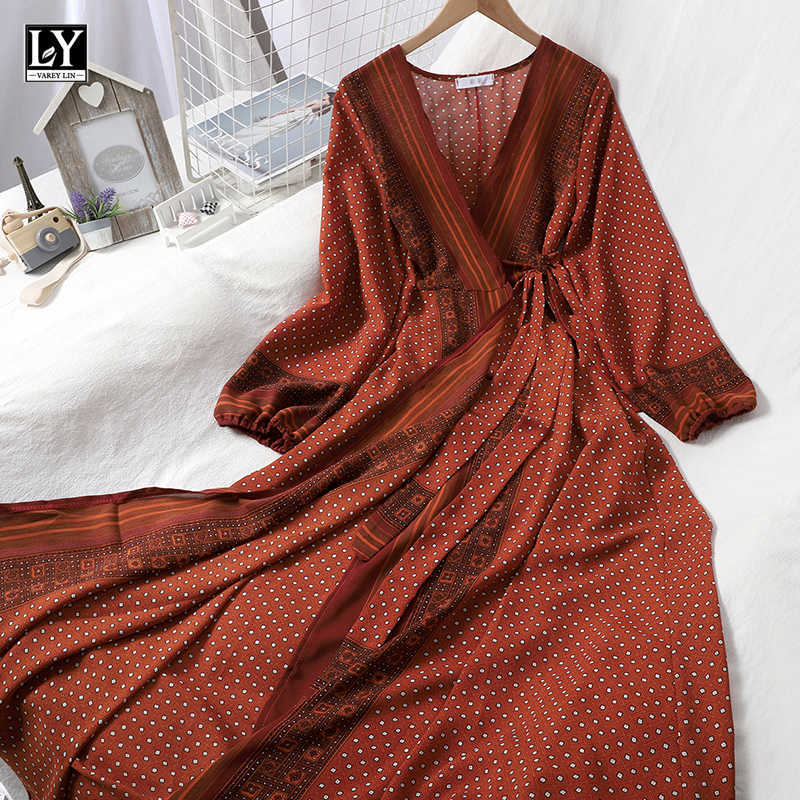 LY VAREY LIN Autumn Women Vintage Print Dresses Long Sleeve Sashes Tie Up V Neck High Waist A Line Ladies 210526, Grey
LY VAREY LIN Autumn Women Vintage Print Dresses Long Sleeve Sashes Tie Up V Neck High Waist A Line Ladies 210526, Grey