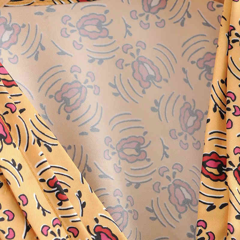 Elegant Women V Neck Floral Print Long Dress Sleeveless Bandage Fashion Pleated Female Satin Maxi Lady Vestido Mujer 210515