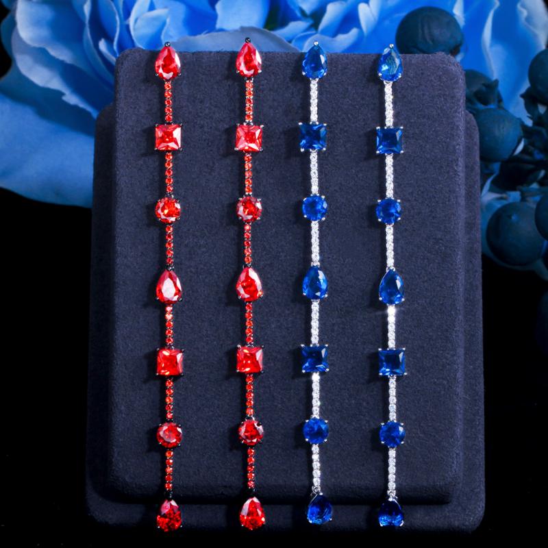 Dangle & Chandelier ThreeGraces Charming Blue Cubic Zirconia Super Long Geometric Drop Earrings For Women Trendy Party CZ Jewelry ER644, Silver
Dangle & Chandelier ThreeGraces Charming Blue Cubic Zirconia Super Long Geometric Drop Earrings For Women Trendy Party CZ Jewelry ER644, Silver