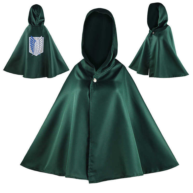 Anime Attack on Titan Mikasa Eren Jager Levi Ackerman Rivaille Cosplay Costume Coat Cloak Straps Full Set Shingeki no Kyojin Y0913