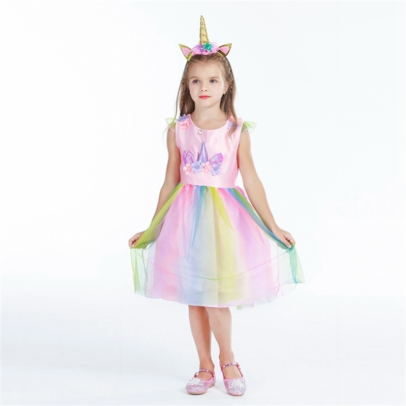 Unicorn children's Girls Halloween performance Princess Dress colorful mesh sleeveless dress, Black;red
Unicorn children's Girls Halloween performance Princess Dress colorful mesh sleeveless dress, Black;red