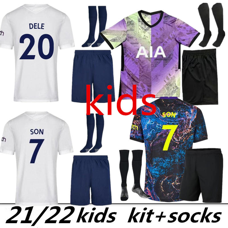 Kids Kit with socks 21 22 DELE SON BALE KANE soccer jersey HOJBJERG BERGWIJN LO CELSO 2021 2022 child football shirt uniforms men set boys suit
Kids Kit with socks 21 22 DELE SON BALE KANE soccer jersey HOJBJERG BERGWIJN LO CELSO 2021 2022 child football shirt uniforms men set boys suit