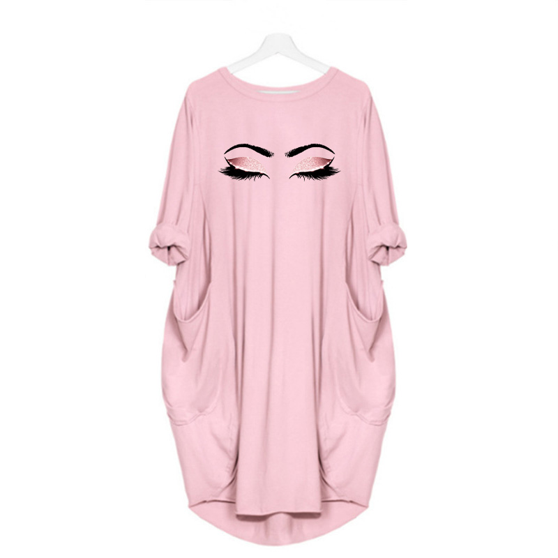 2021plus size 5xl ladies dresses elegant makeup eyes print woman midi dress long sleeve o neck beach party club robes vestidos mujer, Black;gray
2021plus size 5xl ladies dresses elegant makeup eyes print woman midi dress long sleeve o neck beach party club robes vestidos mujer, Black;gray