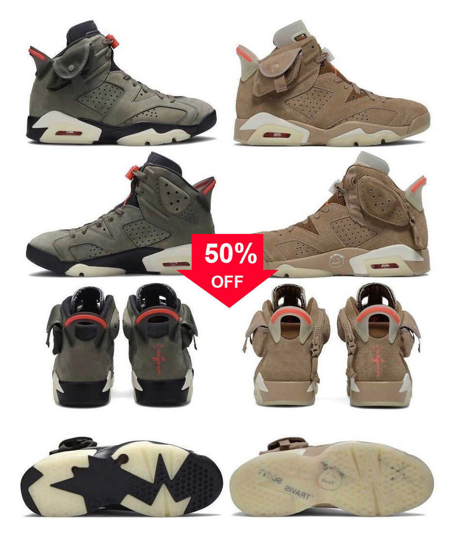 2021 Authentic Travis Scott X 6 British Khaki Shoes Cactus Jack Medium Olive 3m Reflective Glow In The Dark 6s Ts Sp Men Women Outdoor
2021 Authentic Travis Scott X 6 British Khaki Shoes Cactus Jack Medium Olive 3m Reflective Glow In The Dark 6s Ts Sp Men Women Outdoor