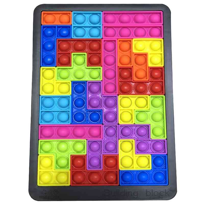 Rodent pioneer desktop decompression Tetris new creative building block silicone pressing children's toys
Rodent pioneer desktop decompression Tetris new creative building block silicone pressing children's toys