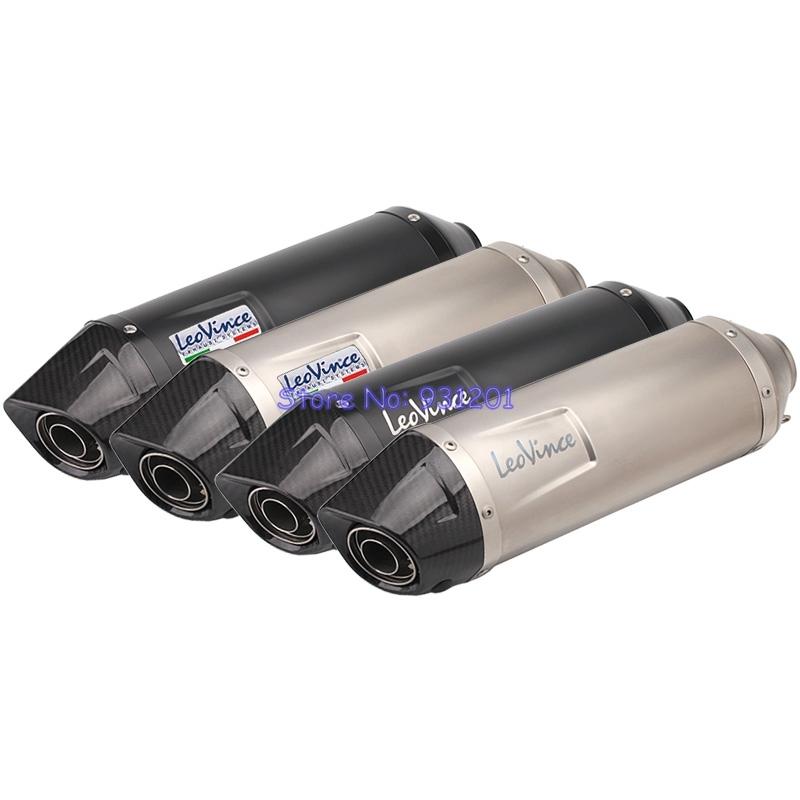 Motorcycle Exhaust System Inlet 51mm Leovince Pipe Muffler Universal Escape Moto 440mm Carbon Fiber DB Killer
Motorcycle Exhaust System Inlet 51mm Leovince Pipe Muffler Universal Escape Moto 440mm Carbon Fiber DB Killer