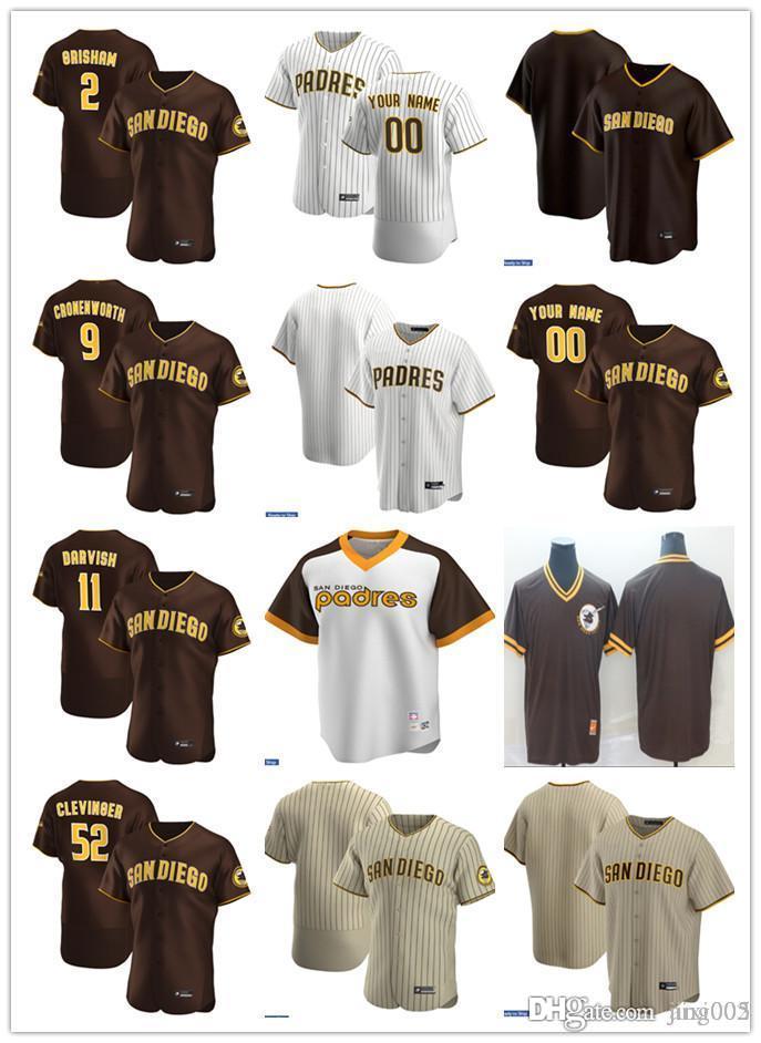 Men Women Youth 52 Mike Clevinger 9 Jake Cronenworth 11 Yu Darvish 2 Trent Grisham Custom Baseball Jersey Blank brown white beige, Blue;black
Men Women Youth 52 Mike Clevinger 9 Jake Cronenworth 11 Yu Darvish 2 Trent Grisham Custom Baseball Jersey Blank brown white beige, Blue;black