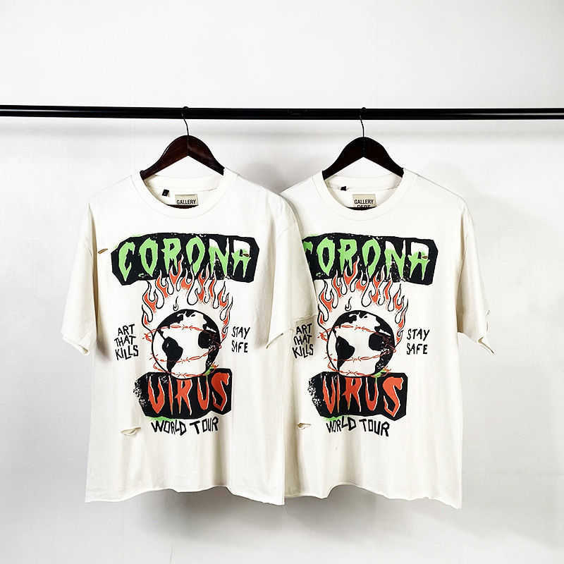 New and Correct Version Gallery Dept Powder Smash Wash Make Old Print High Street Loose Short Sleeve T-shirt, Apricot
New and Correct Version Gallery Dept Powder Smash Wash Make Old Print High Street Loose Short Sleeve T-shirt, Apricot