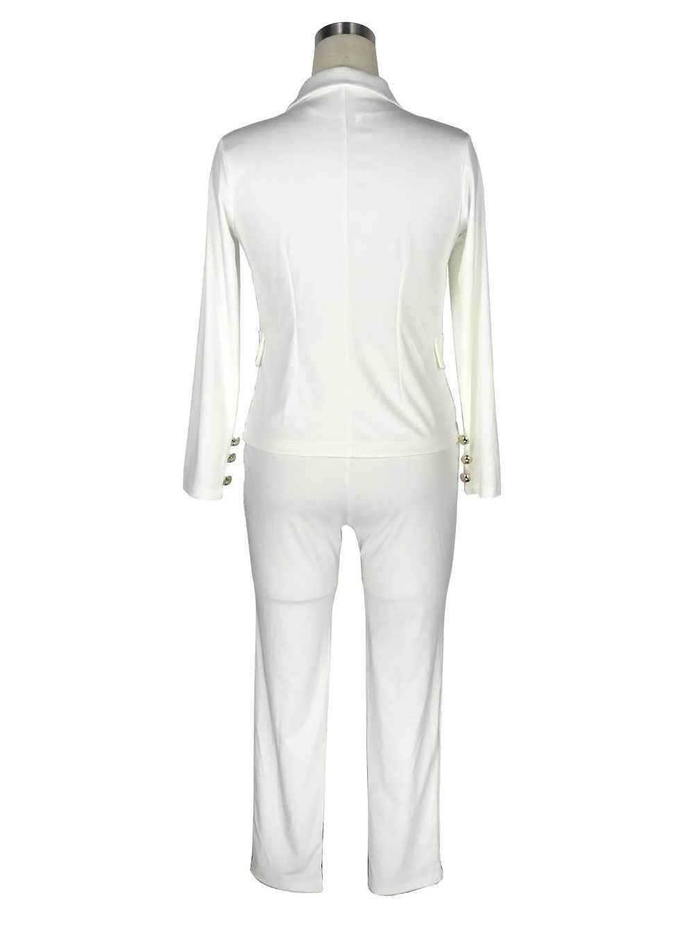 CMYAYA Business Attire Work Office Autumn/winter Women Fashion Full Sleeve Coat Outerwear Blazers Pants Suits Cardigan 3091 210930