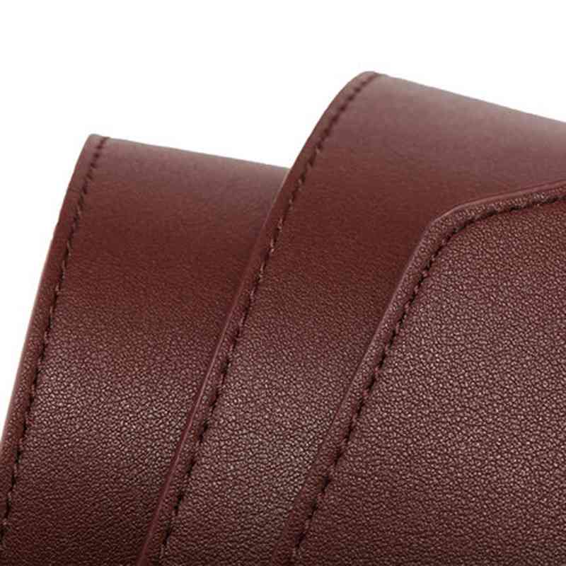 Women Dress Belt, Fashion Coat Leather Belt For Women, Pin Buckle Cowhide Leather Women Belts, Mid-waisted Wide Belt 210407