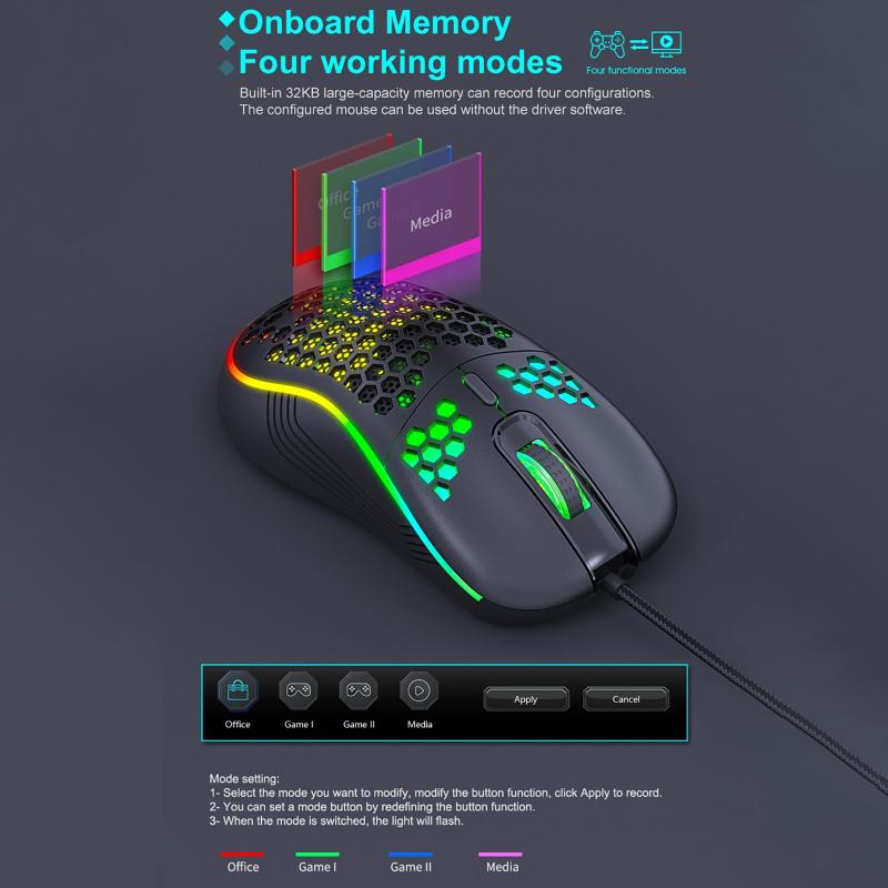 Ergonomic Wired Gaming Mouse T98 Professional Game Chip Program Mable Four Gear Adjustable DPI Gamer Mice For PC Keyboard Combos
Ergonomic Wired Gaming Mouse T98 Professional Game Chip Program Mable Four Gear Adjustable DPI Gamer Mice For PC Keyboard Combos