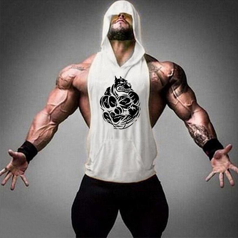 gym vest mens workout clothes bodybuilding hooded summer clothing sleeveless shirt plus size, White;black
gym vest mens workout clothes bodybuilding hooded summer clothing sleeveless shirt plus size, White;black