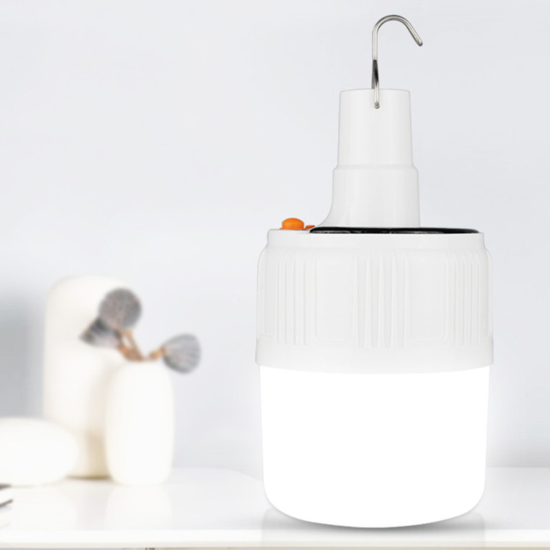 Emergency Night Market Light Solar USB Rechargeable LED Bulb Lamp Camping Lamps Handheld Spotlight Lantern Flashlight