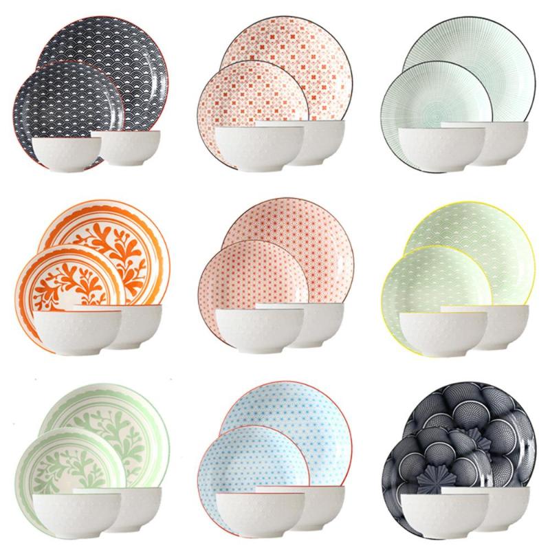 Dishes & Plates Ceramic Plate Bowl Set 4 Pcs / Combo Underglaze Round Shape Porcelain Tableware Support Oven Dishwasher CZY1019-4S
Dishes & Plates Ceramic Plate Bowl Set 4 Pcs / Combo Underglaze Round Shape Porcelain Tableware Support Oven Dishwasher CZY1019-4S