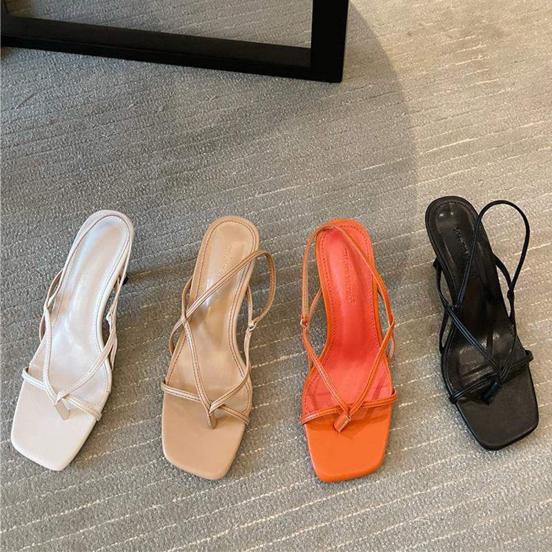 Dress Shoes 2021 Summer Casual Women Orange 6cm High Heels Flip Flops Party Sandals Slingback Stiletto Square Toe Ladies, Black
Dress Shoes 2021 Summer Casual Women Orange 6cm High Heels Flip Flops Party Sandals Slingback Stiletto Square Toe Ladies, Black
