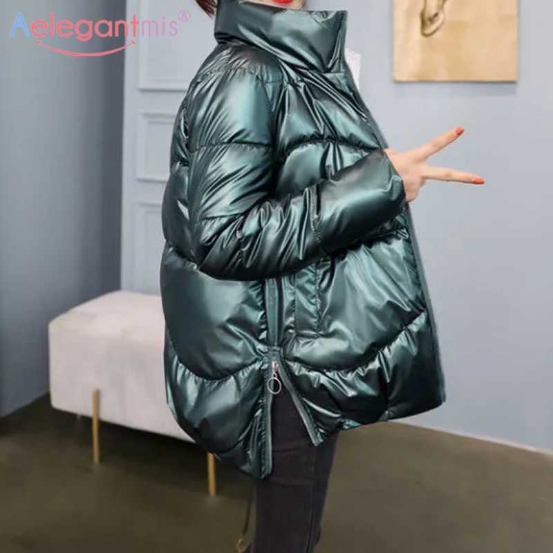 Aelegantmis Bright Color Thick Warm Parka Coat Women Winter Korean Loose Fashion Sliver Black Coats Jacket Stand Collar 210607
Aelegantmis Bright Color Thick Warm Parka Coat Women Winter Korean Loose Fashion Sliver Black Coats Jacket Stand Collar 210607