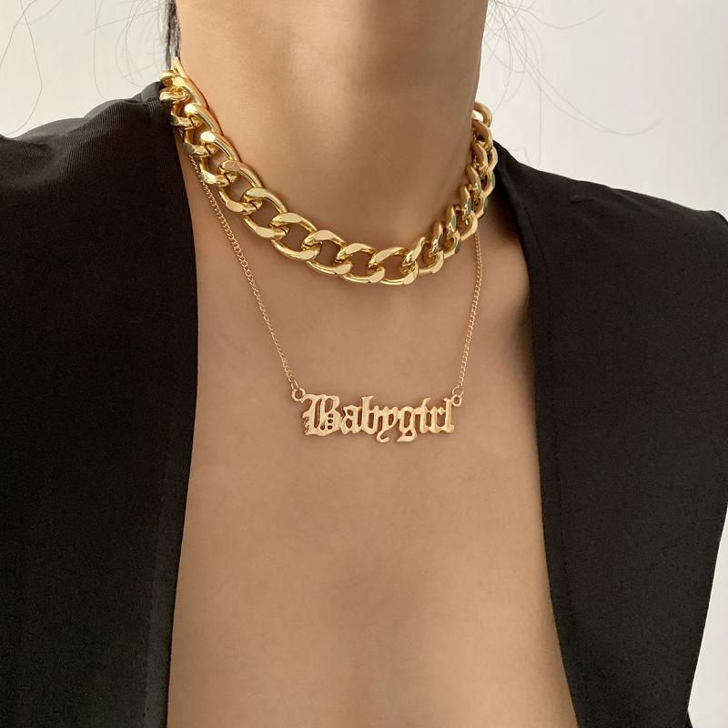 Chains Neckalce For Women Punk Gold Color Alloy Metal Sweater Chain Choker Adjustable Jewelry Accessories, Silver
Chains Neckalce For Women Punk Gold Color Alloy Metal Sweater Chain Choker Adjustable Jewelry Accessories, Silver