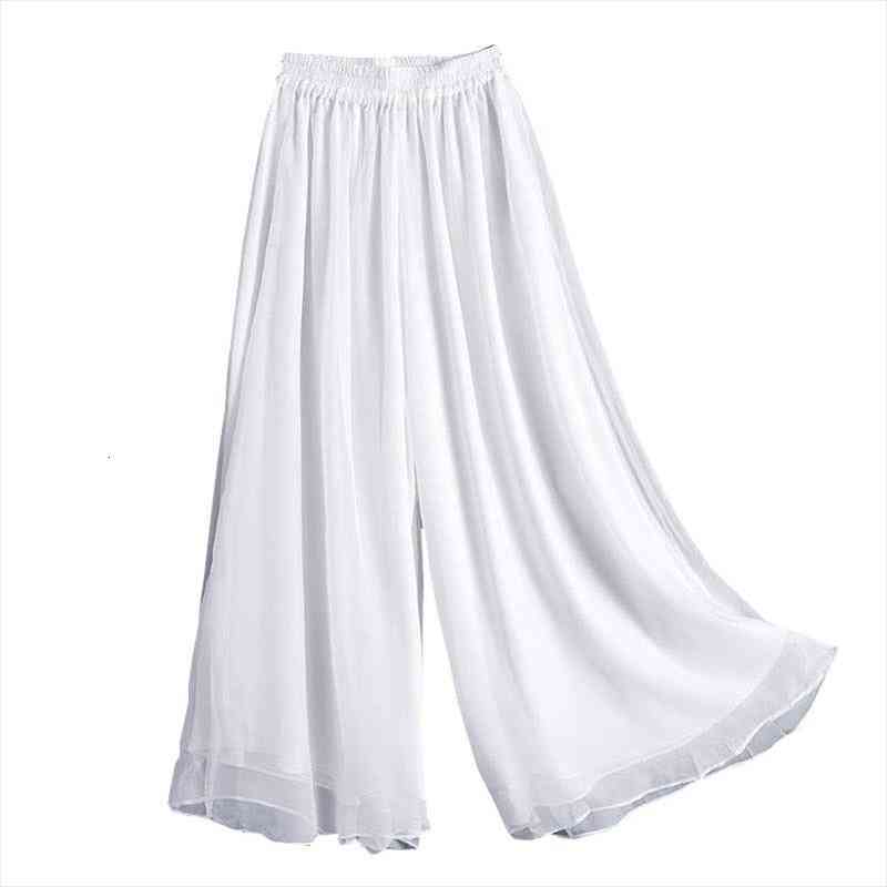 summer casual white drape women capris chiffon wide-leg loose oversize 4xl high waist slim trousers skirt lady, Black;white
summer casual white drape women capris chiffon wide-leg loose oversize 4xl high waist slim trousers skirt lady, Black;white