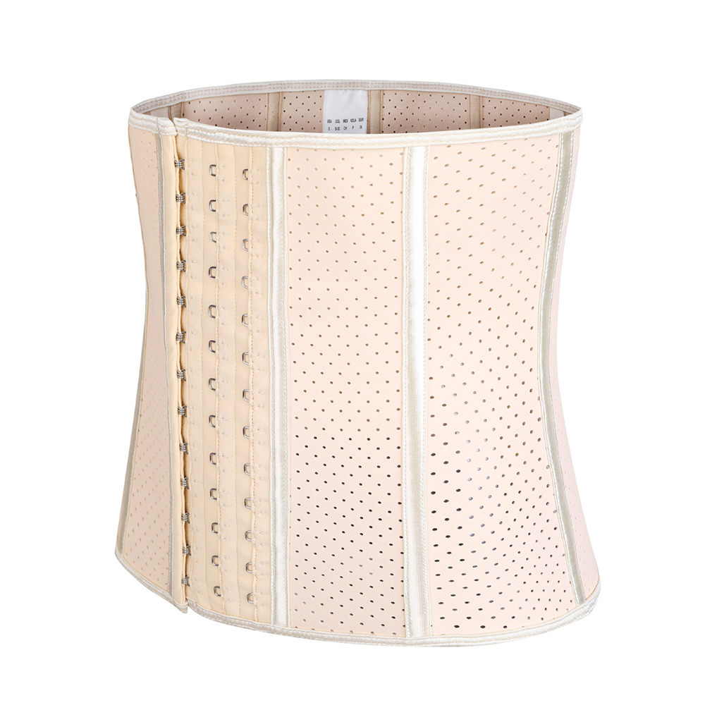 25cm Short Breathable Latex Waist Trainer Cincher Corset Shaper Tummy Control Underbust Corsets and Bustiers 9048