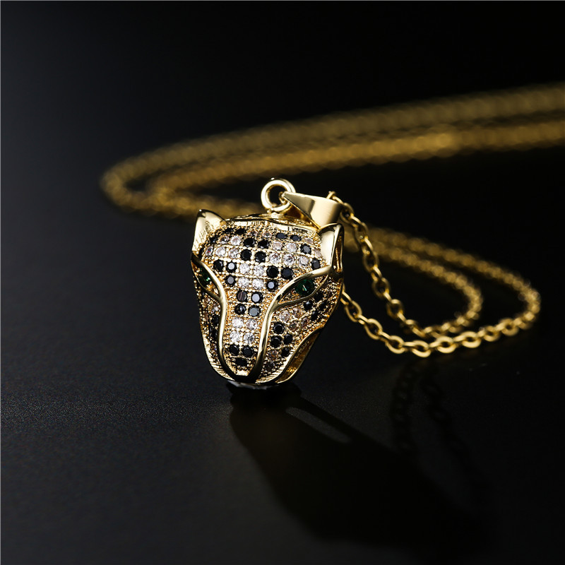 Cool Design Real Gold Plated CZ Micro Pave Copper Leopard Head Pendant Necklace Fine Man Woman Jewelry
Cool Design Real Gold Plated CZ Micro Pave Copper Leopard Head Pendant Necklace Fine Man Woman Jewelry