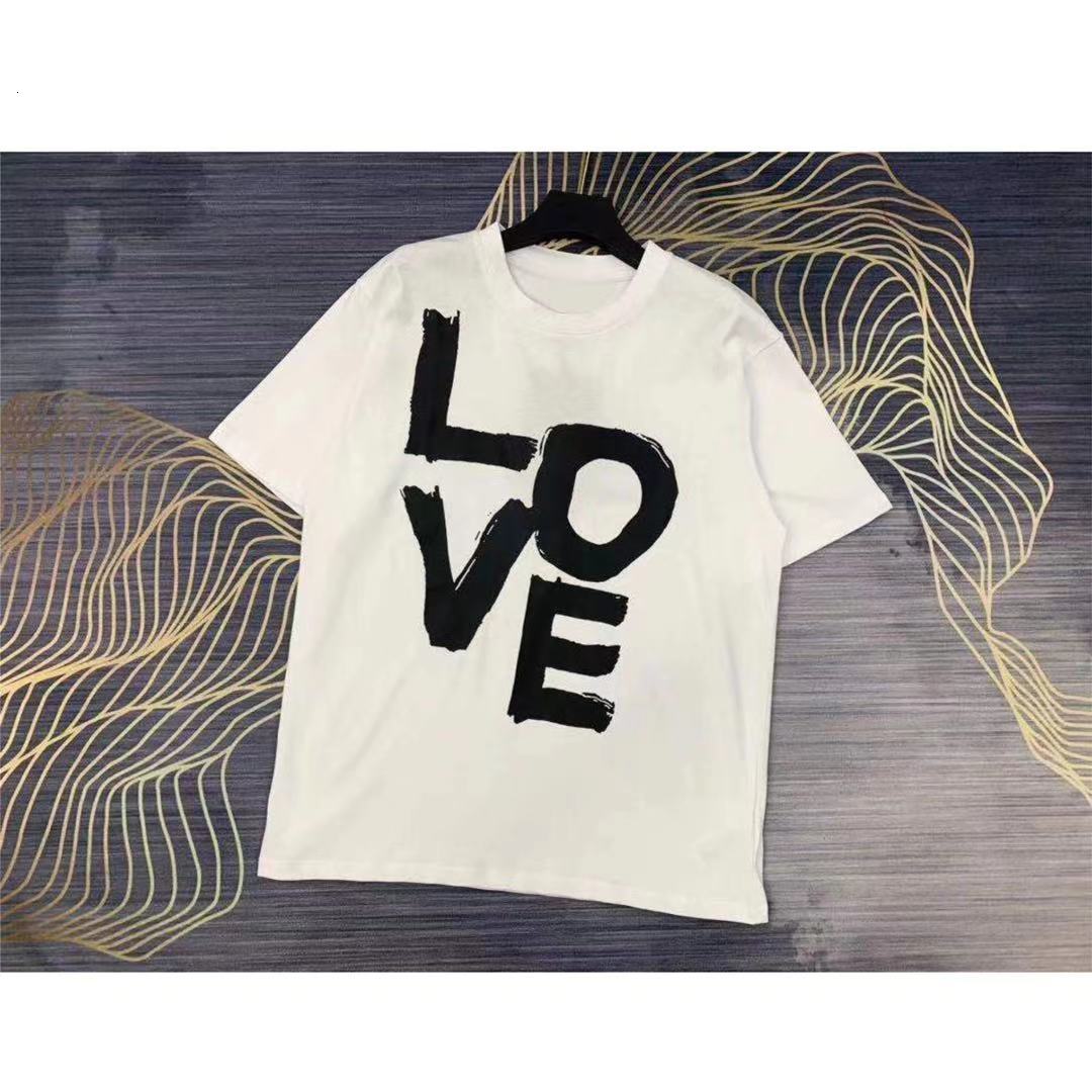 Women's T-Shirt 2021 short female sleeve Summer high quality Pure cotton printed love letter Street fashion shirt, Black
Women's T-Shirt 2021 short female sleeve Summer high quality Pure cotton printed love letter Street fashion shirt, Black