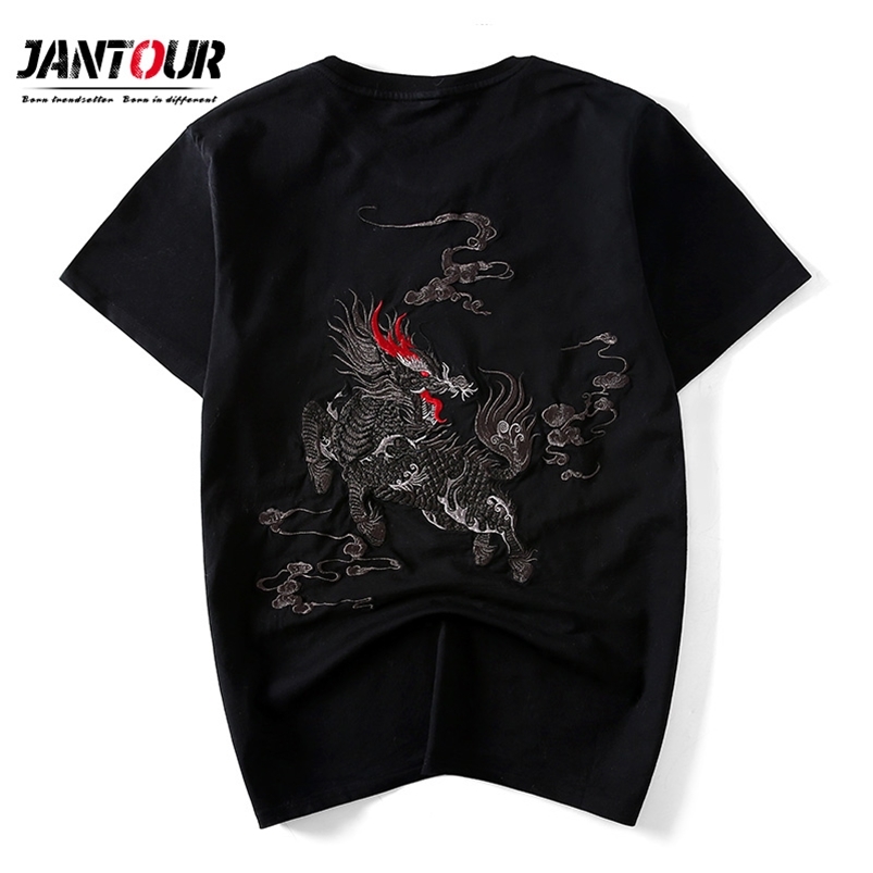 Chinese style Brand Short Sleeve cotton Dragon embroidery T Shirt O-Neck Slim Men black T-Shirt Tops Fashion Mens T Shirts 210722, White
Chinese style Brand Short Sleeve cotton Dragon embroidery T Shirt O-Neck Slim Men black T-Shirt Tops Fashion Mens T Shirts 210722, White