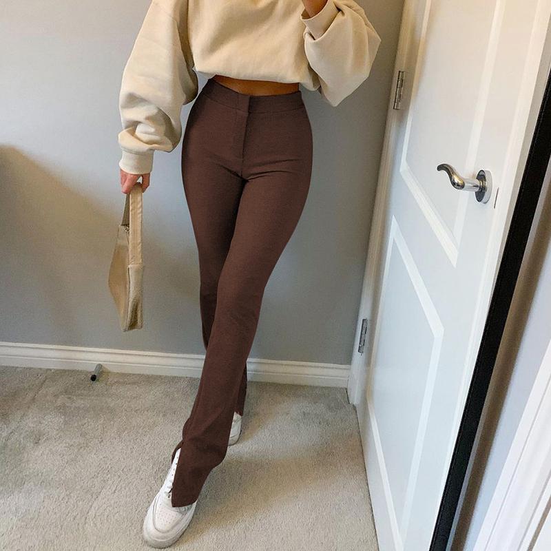 Women' Pants & Capris Office Elastic High Waist Sports Sweatpants Women Skinny Stretchy Trousers Slit Fashion Flared Leggings Joggers Sport, Black
Women' Pants & Capris Office Elastic High Waist Sports Sweatpants Women Skinny Stretchy Trousers Slit Fashion Flared Leggings Joggers Sport, Black