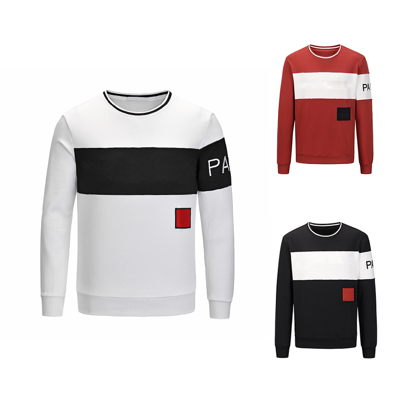 Mens sweatshirts classic design crew neck Black White red solid color style Long sleeve sweatshirt leisure tops Pants Sports suit, Red pants 2
Mens sweatshirts classic design crew neck Black White red solid color style Long sleeve sweatshirt leisure tops Pants Sports suit, Red pants 2