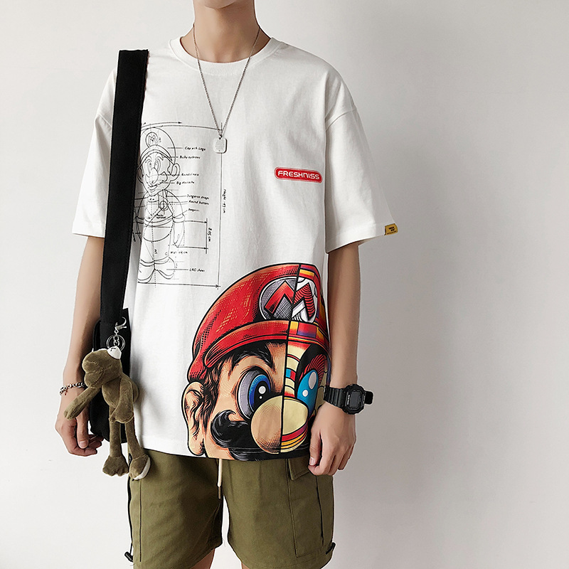 Anime Print Oversized Men T Shirt Hip-Hop Cotton T-shirt O-neck Summer Japanese Male Causal Tshirts 5XL Fashion Loose Tees(The Logistics Pri, White;black
Anime Print Oversized Men T Shirt Hip-Hop Cotton T-shirt O-neck Summer Japanese Male Causal Tshirts 5XL Fashion Loose Tees(The Logistics Pri, White;black