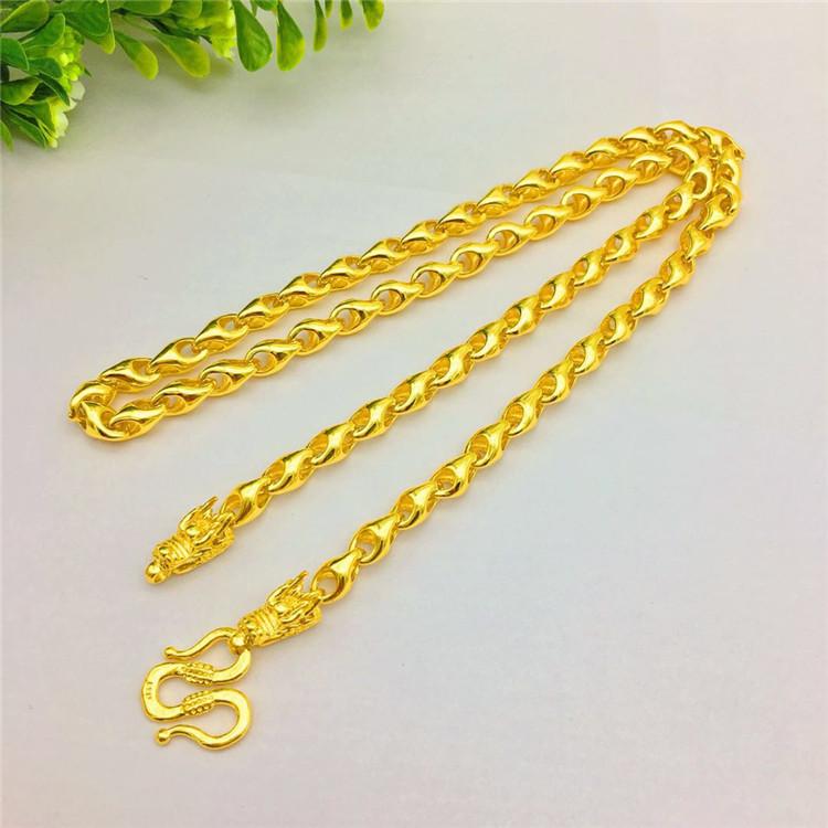 Chains Luxury Vintage 14K Gold Necklace For Men Wedding Engagement Jewelry 6N Thick Yellow Chain Men's Anniversary Gifts, Silver
Chains Luxury Vintage 14K Gold Necklace For Men Wedding Engagement Jewelry 6N Thick Yellow Chain Men's Anniversary Gifts, Silver