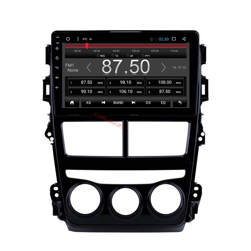 Touchscreen car dvd Stereo Player for Toyota vios-2018 Manual Air Conditioner USB music Aftermarket Android 10 GPS Navigation 9 inch HD