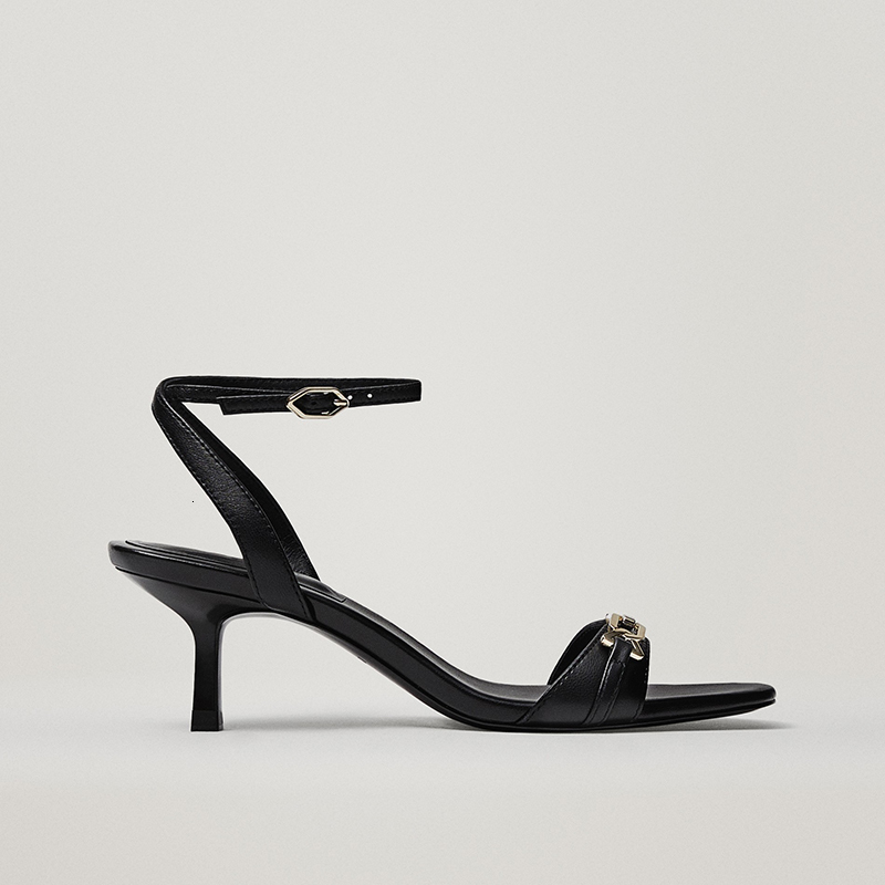 sandals party slippers with metal buckles 100%, women's shoes office buckles, sheep's legitimate leather, sandals yklf, Black
sandals party slippers with metal buckles 100%, women's shoes office buckles, sheep's legitimate leather, sandals yklf, Black
