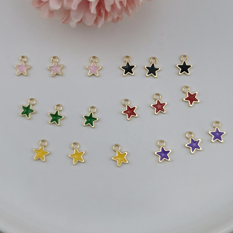 Charms 10pcs Alloy Dripping Oil Mini Star Pendant DIY Metal Charm Keychain Earring Jewelry Accessories, Bronze;silver
Charms 10pcs Alloy Dripping Oil Mini Star Pendant DIY Metal Charm Keychain Earring Jewelry Accessories, Bronze;silver