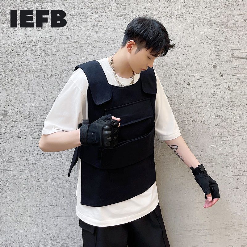IEFB Personality Trend Pasted Function Tactics Versatile Vest Sleeveless Black Waistcoat Causal All-match Tops 9Y6836 210524
IEFB Personality Trend Pasted Function Tactics Versatile Vest Sleeveless Black Waistcoat Causal All-match Tops 9Y6836 210524