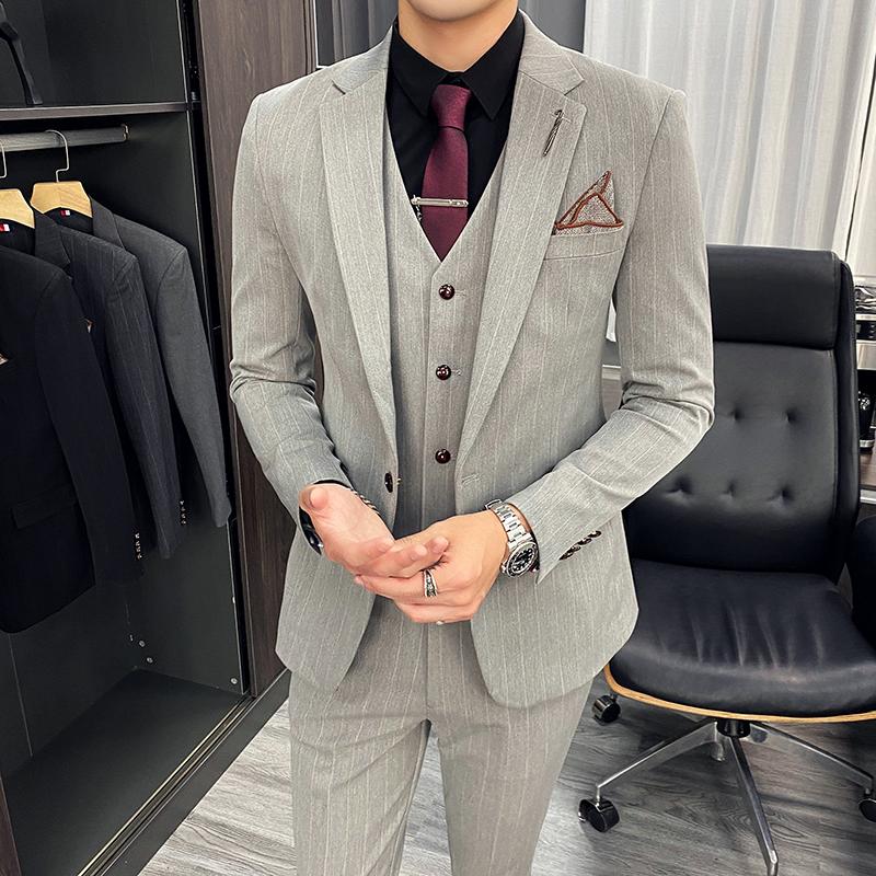 Men' Suits & Blazers Plus Size -7XL( Jacket + Vest Pants ) Men Wedding Suit Slim Fit For Mens Costume Business Formal Party Smocking, 2-pcs-light grey
Men' Suits & Blazers Plus Size -7XL( Jacket + Vest Pants ) Men Wedding Suit Slim Fit For Mens Costume Business Formal Party Smocking, 2-pcs-light grey