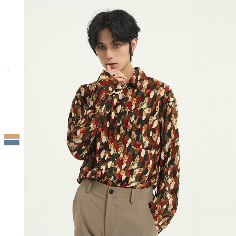 Male Korea Streetstyle Loose Dress Shirts Men Retro Fashion Long Sleeve Casual Print Shirt1, 9553 red
Male Korea Streetstyle Loose Dress Shirts Men Retro Fashion Long Sleeve Casual Print Shirt1, 9553 red