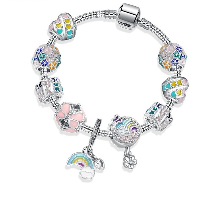 Fashion Pandora Style Charm Bracelet Women Flower Wreath Rainbow Pendant European Charm Beads Magnolia Dangle Fits Pandora Charm Bracelets Necklace DIY Jewelry
Fashion Pandora Style Charm Bracelet Women Flower Wreath Rainbow Pendant European Charm Beads Magnolia Dangle Fits Pandora Charm Bracelets Necklace DIY Jewelry