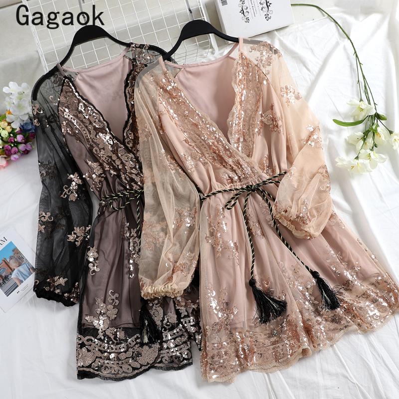 Gagaok Jumpsuit Women 2021 Spring Autumn High Street Solid Sashes Mesh Sequins Bodysuit Korean Chic Wild Fashion Playsuits Women's Jumpsuits, Black
Gagaok Jumpsuit Women 2021 Spring Autumn High Street Solid Sashes Mesh Sequins Bodysuit Korean Chic Wild Fashion Playsuits Women's Jumpsuits, Black