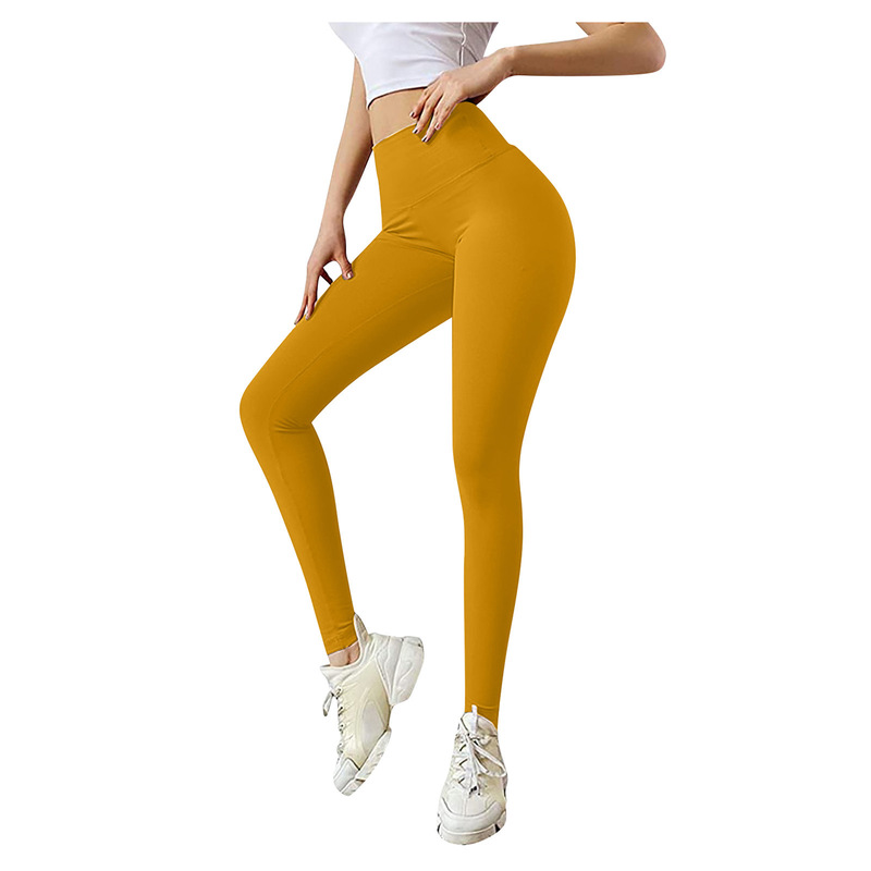 Yoga Outfits Pure color women' sports essential exercise leggings compression yoga leggings running high waist full-length hip leggings, Black
Yoga Outfits Pure color women' sports essential exercise leggings compression yoga leggings running high waist full-length hip leggings, Black