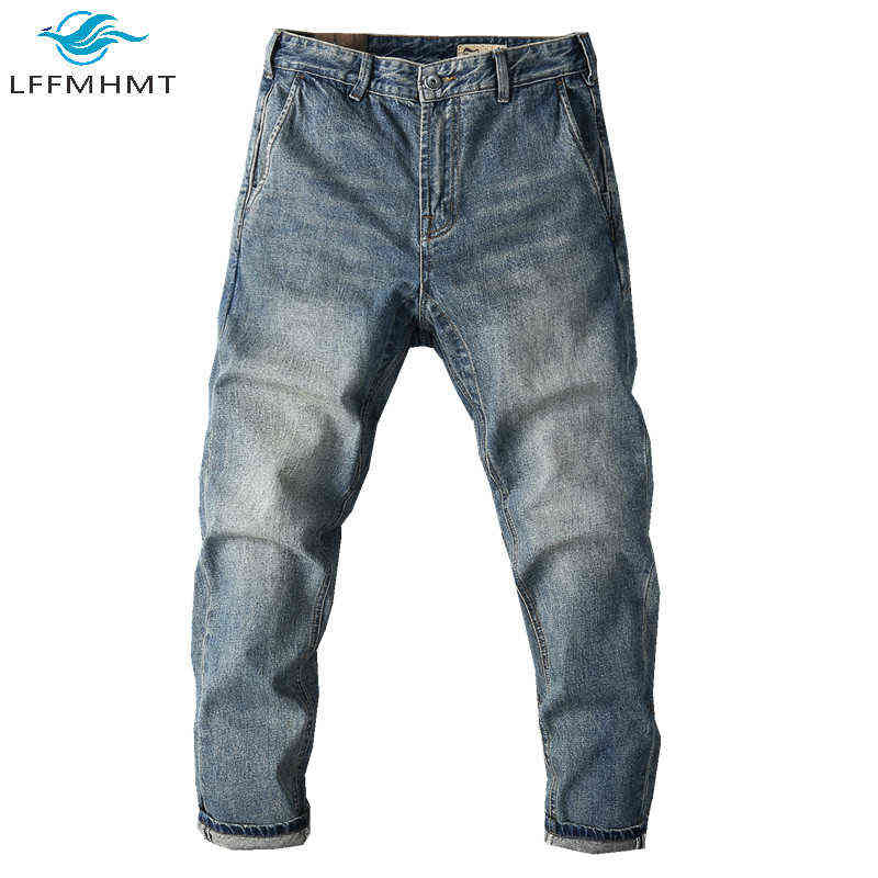 3310 West American Style Autumn Fashion Denim Pant Heavy Weight Vintage Jeans Men High Quality Washed Retro Loose Casual Trouser 211111