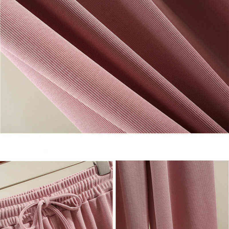 High Waist Soft Comfort Women's Pants Casual Spring Summer Woman Ice Silk Ankle-Length Trousers Female Slacks 211115