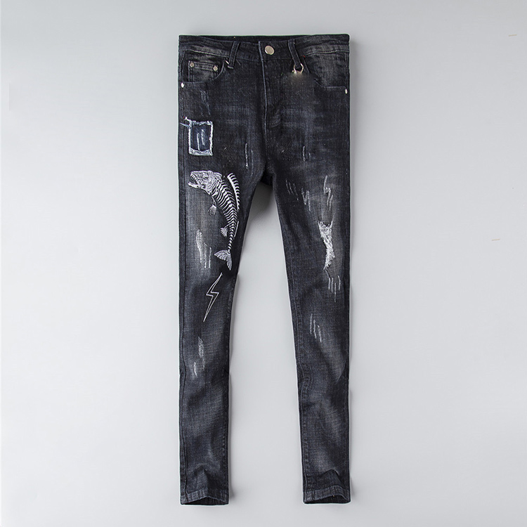 Fashion mens jeans Distressed Ripped Skinny Trousers luxury clothes Slim Motorcycle Moto Biker Hip Hop Denim man embroidery eye Pants -38, 22
Fashion mens jeans Distressed Ripped Skinny Trousers luxury clothes Slim Motorcycle Moto Biker Hip Hop Denim man embroidery eye Pants -38, 22