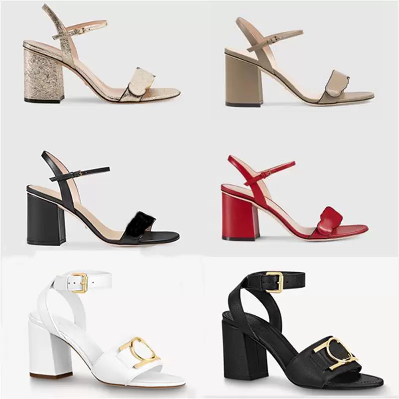 Designer Women Lock Sandals Luxury High Heels Metallic Laminate Leather Mid-heel Sandal Suede Summer Beach Wedding Shoes with box, Color6
Designer Women Lock Sandals Luxury High Heels Metallic Laminate Leather Mid-heel Sandal Suede Summer Beach Wedding Shoes with box, Color6