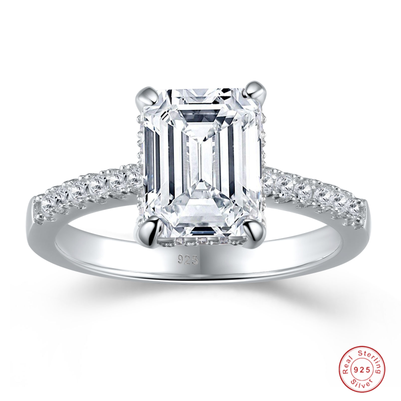 Cluster Rings Eternal 925 Sterling Silver Bridal Wedding Engagement Bands Sets For Women 4ct Emerald Cut Simulated Diamond Fine Jewelry
Cluster Rings Eternal 925 Sterling Silver Bridal Wedding Engagement Bands Sets For Women 4ct Emerald Cut Simulated Diamond Fine Jewelry