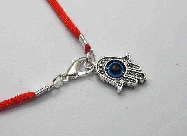 10 Mixed Kabbalah Hand Charms Red String Good Luck Bracelets 211124