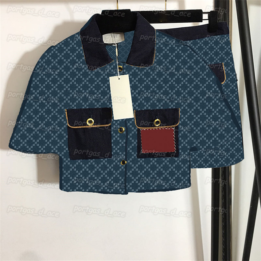 Womens Denim Coats Skirts Alphabet Jacquard Colorblock Pocket Jacket Tops Lapel Short Sleeve Top High Waist Denim Skirt, Extra shipping
Womens Denim Coats Skirts Alphabet Jacquard Colorblock Pocket Jacket Tops Lapel Short Sleeve Top High Waist Denim Skirt, Extra shipping