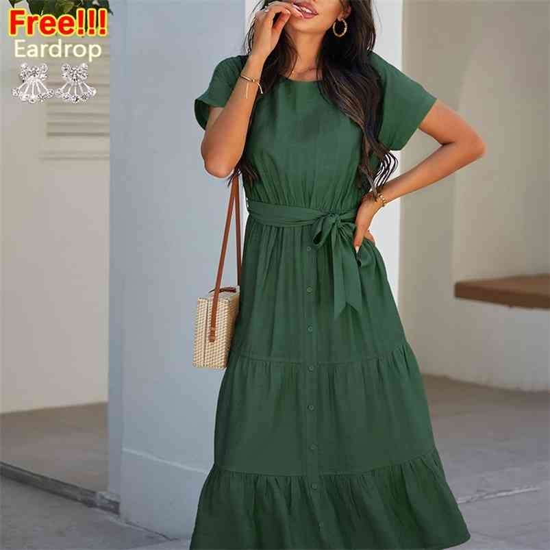 ATUENDO Summer Fashion Long Dress for Women Vintage Solid Green Silk Women's Clothing Causal Bohemian Sexy Soft High Waist Robe 210701
ATUENDO Summer Fashion Long Dress for Women Vintage Solid Green Silk Women's Clothing Causal Bohemian Sexy Soft High Waist Robe 210701