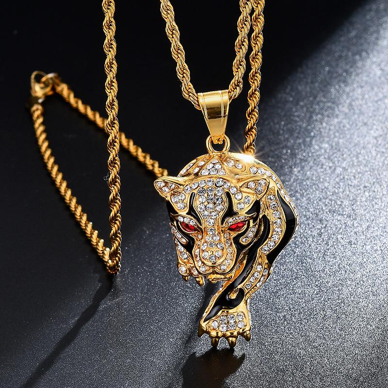 Pendant Necklaces Xishan Red Eye Tiger With 4mm Rope Chain Bling Iced Out Cubic Zircon Men 's Hip Hop Fashion Jewelry Gifts7574516
Pendant Necklaces Xishan Red Eye Tiger With 4mm Rope Chain Bling Iced Out Cubic Zircon Men 's Hip Hop Fashion Jewelry Gifts7574516